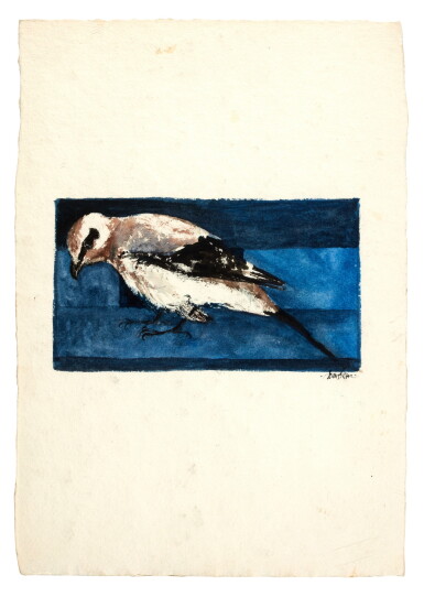 View full screen - View 1 of Lot 356. Leonard Baskin | Six watercolours, 1983-1984, formerly owned by the Hughes family.