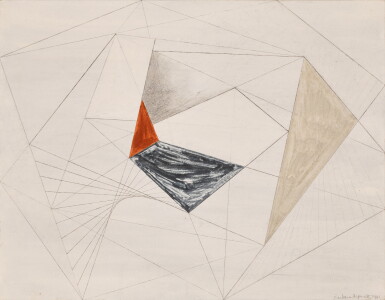 View full screen - View 1 of Lot 603. Drawing for Sculpture with Colour.