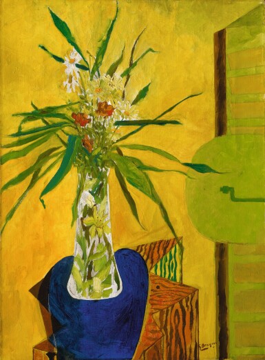 View full screen - View 1 of Lot 138. GEORGES BRAQUE | MARGUERITES SUR UNE CAISSE .
