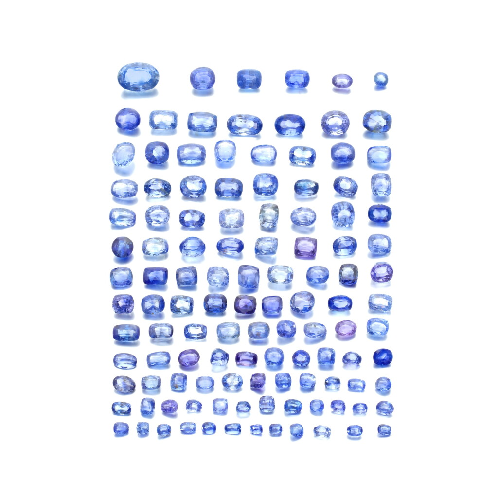 View full screen - View 1 of Lot 955. Collection of unmounted sapphires.
