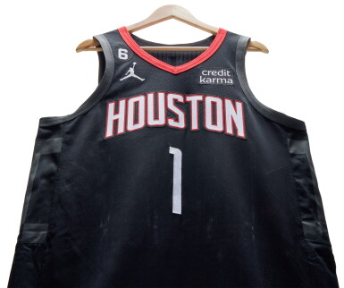 View full screen - View 1 of Lot 137. Jabari Smith Jr Houston Rockets 2022-2023 Game Worn Statement Edition Jersey.