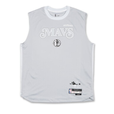 View full screen - View 1 of Lot 44. Kyrie Irving Dallas Mavericks 2024-2025 Game Worn City Edition Warmup Top.