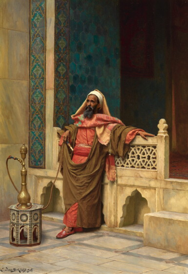 View full screen - View 1 of Lot 102. LUDWIG DEUTSCH | A MOMENT OF REPOSE.