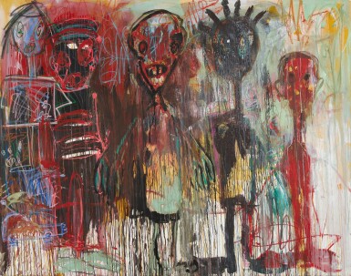 View full screen - View 1 of Lot 1057. Aboudia 阿布迪亞 | Untitled 無題.