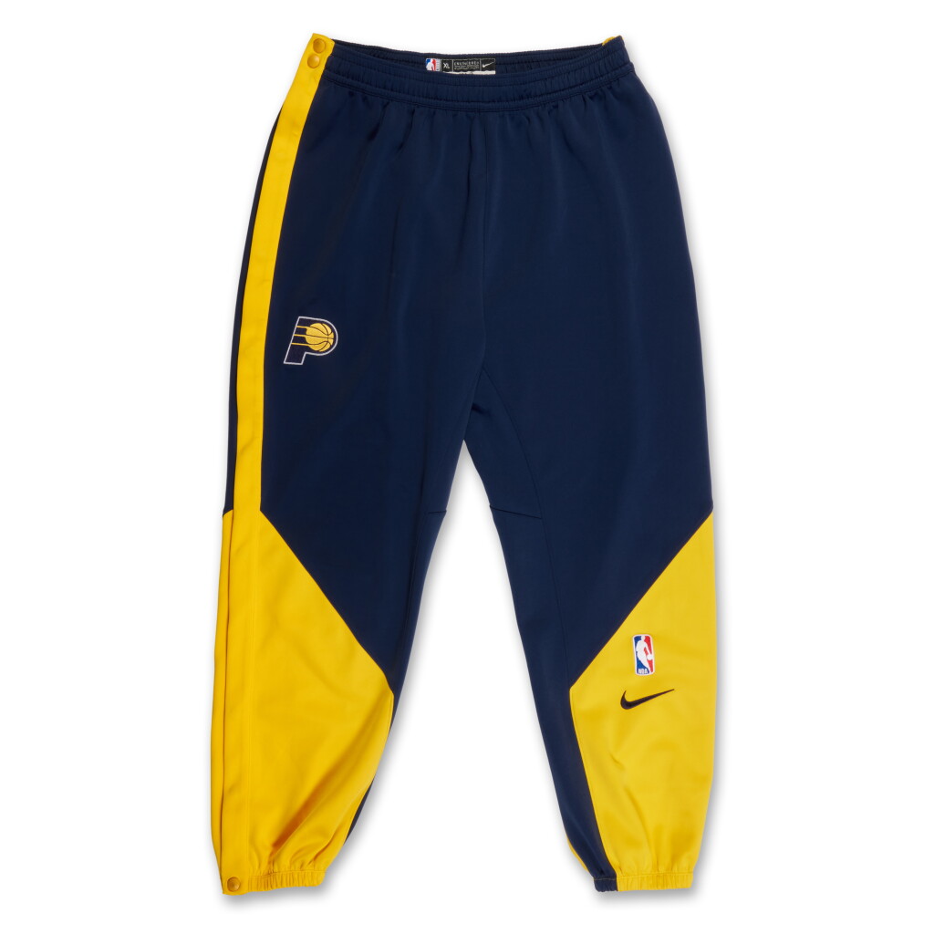 View full screen - View 1 of Lot 107. Thomas Bryant Indiana Pacers 2025 NBA Finals Game Issued Warm Up Pants.