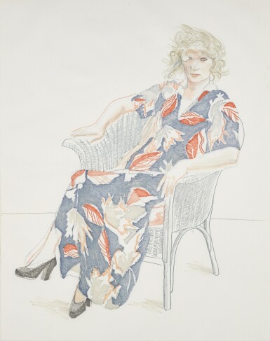 View full screen - View 1 of Lot 31. Celia in a Wicker Chair (M.C.A.T. 158).