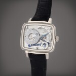 Reference HL 04 | A limited edition white gold rectangular shaped semi-skeletonized wristwatch, Circa 2010