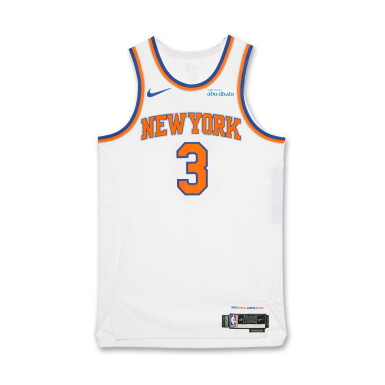 View full screen - View 1 of Lot 147. Josh Hart New York Knicks 2024-2025 Kia NBA Tip-Off Game Worn Association Edition Jersey.