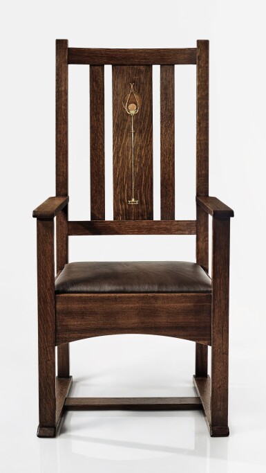 View full screen - View 1 of Lot 263. HARVEY ELLIS | ARMCHAIR.