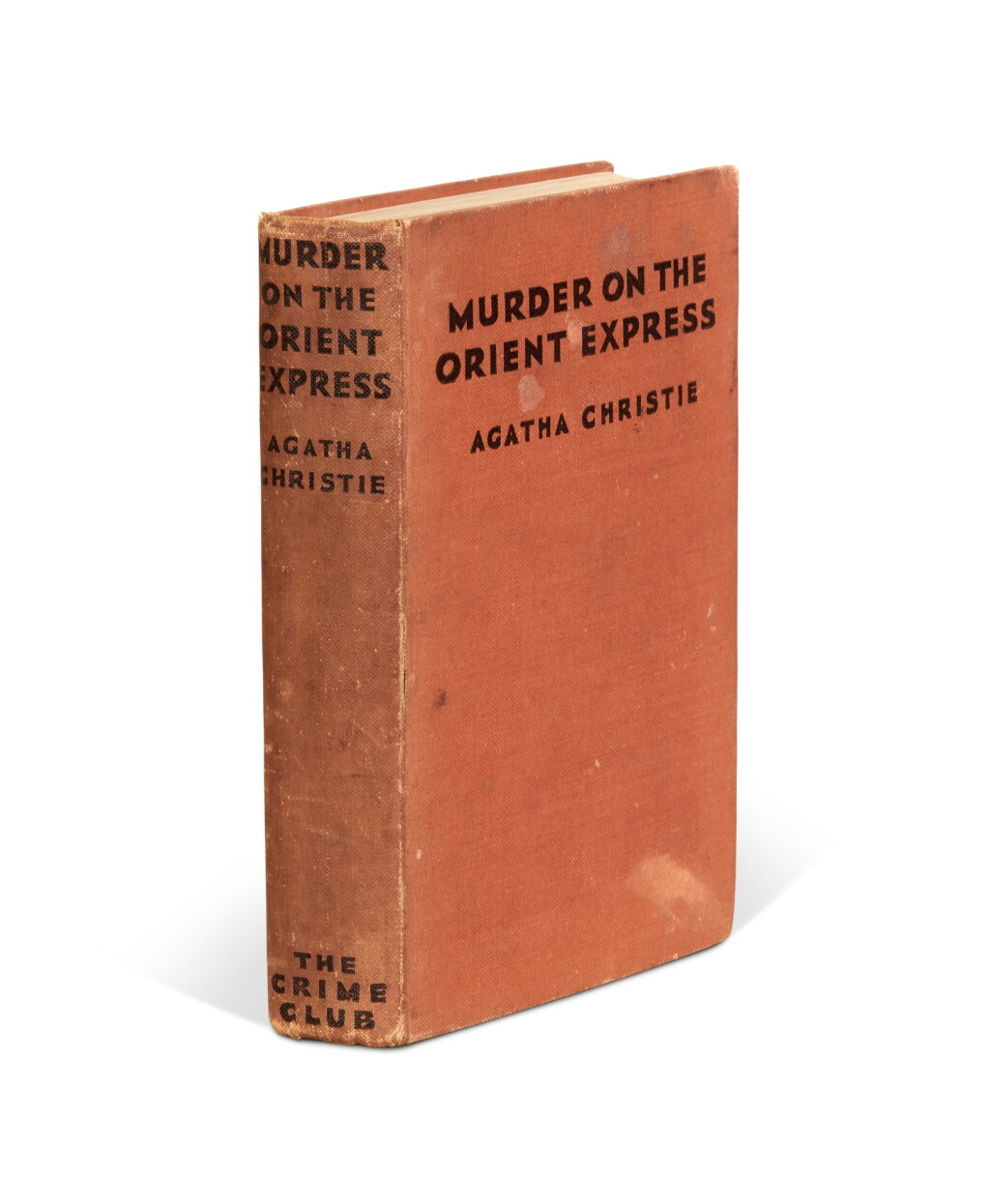 View full screen - View 1 of Lot 31. Agatha Christie | Murder on the Orient Express, FIRST EDITION, original orange cloth.