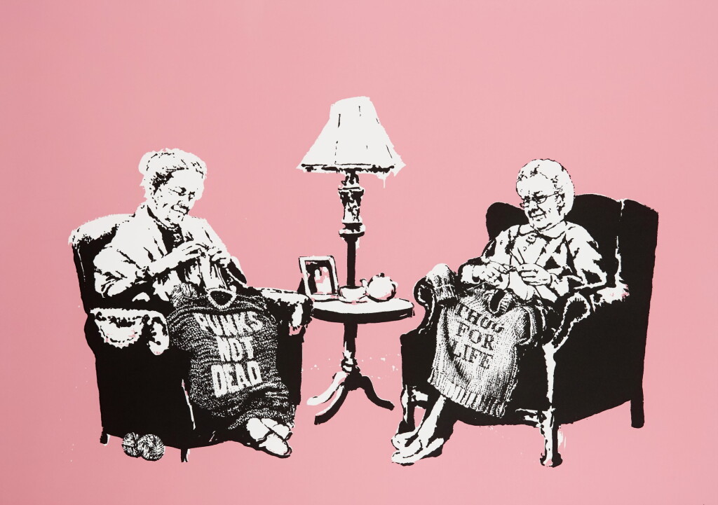 View full screen - View 1 of Lot 30. BANKSY | GRANNIES.