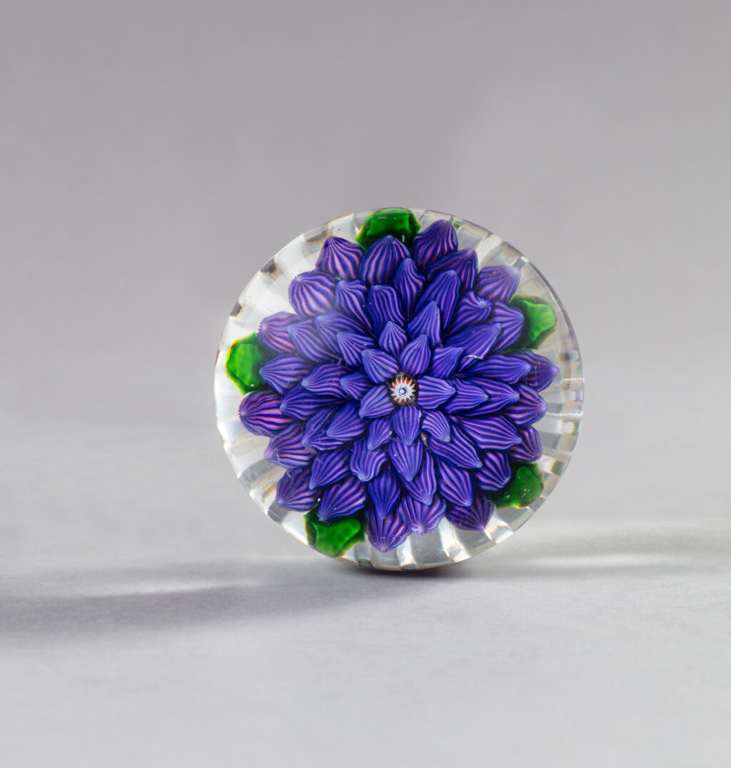 View full screen - View 1 of Lot 702. A St. Louis dahlia paperweight, circa 1850.