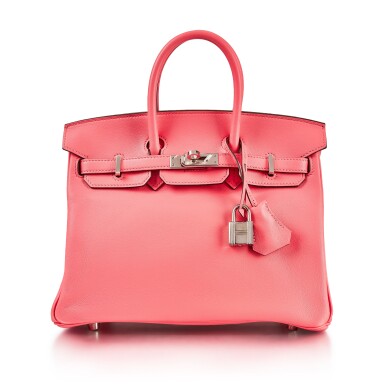 View full screen - View 1 of Lot 8318. Rose Azalee Swift Birkin 25 Palladium Hardware, 2018 | 愛馬仕 Rose Azalee 粉紅色 Swift 小牛皮25公分柏金包,配鍍鈀金屬件,2018年.