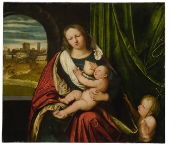 View full screen - View 1 of Lot 54. Madonna and Child with the Infant Saint John.