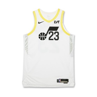 View full screen - View 1 of Lot 89. Lauri Markkanen Utah Jazz 2024-2025 Game Issued Association Edition Jersey | To The Max Foundation .
