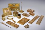 Fifteen-Piece "Abalone" Desk Set