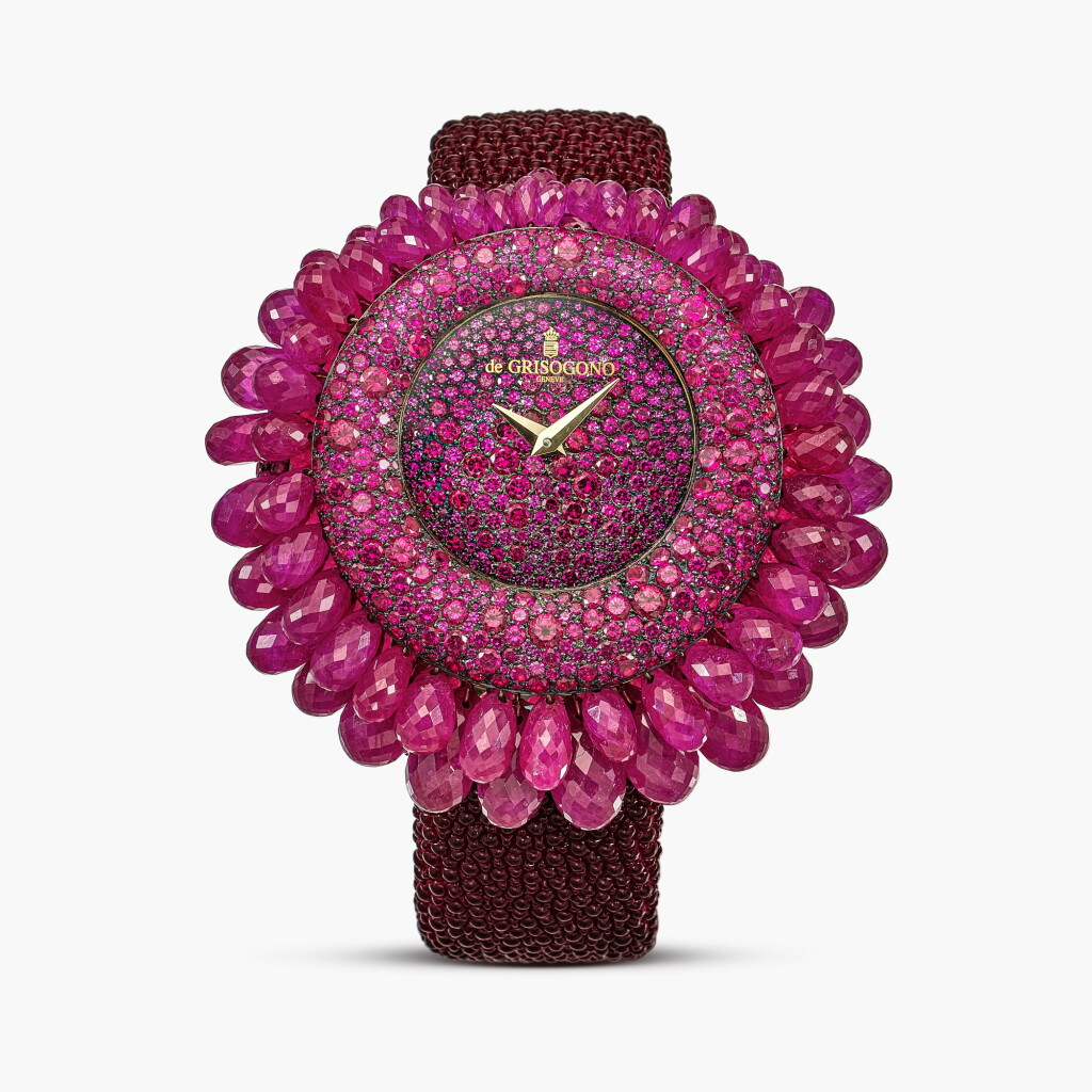 View full screen - View 1 of Lot 1741. Ruby ‘Grappoli’ Wristwatch | 紅寶石 ‘Grappoli’ 腕錶.