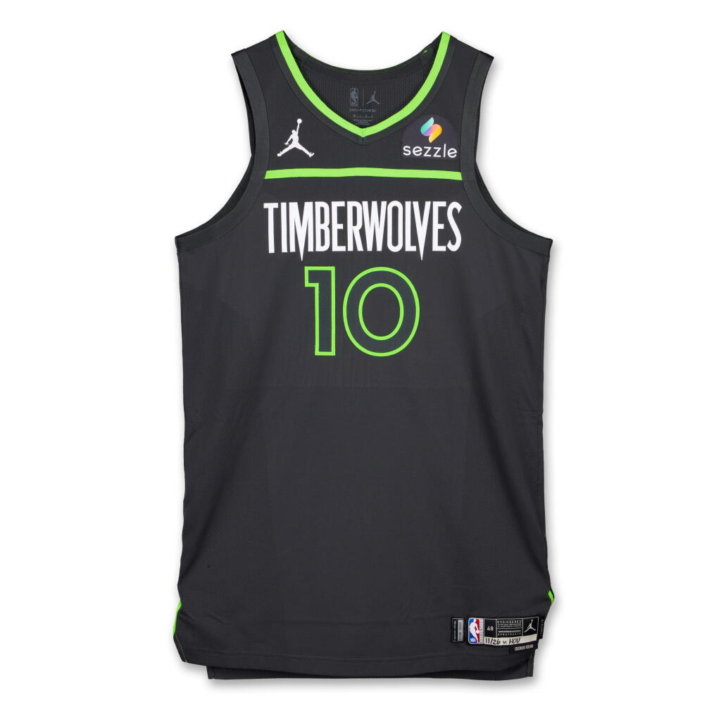 View full screen - View 1 of Lot 86. Mike Conley Minnesota Timberwolves 2024-2025 Emirates NBA Cup Game Issued Statement Edition Jersey .