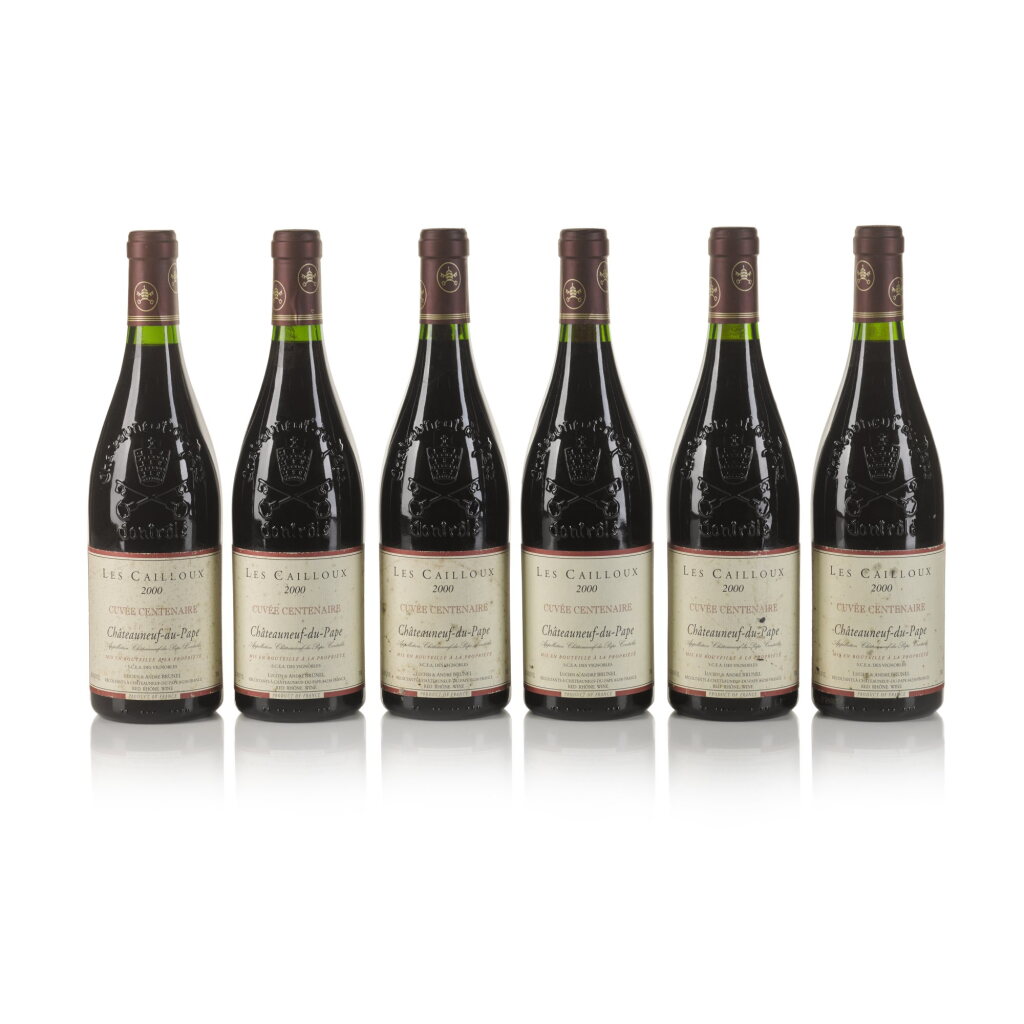 View full screen - View 1 of Lot 96. Châteauneuf du Pape, Les Cailloux, Cuvée Centenaire 2000 Lucien and André Brunel (12 BT).