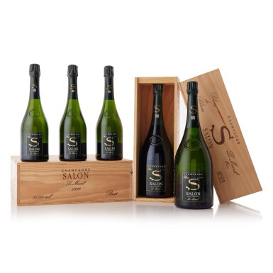 View full screen - View 1 of Lot 7210. Salon Le Mesnil, Blanc de Blancs 1999 (6 BT).