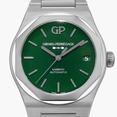 View full screen - View 1 of Lot 368. Laureato, Reference 81010-11-433-11A | A stainless steel wristwatch with date and bracelet | Circa 2023.