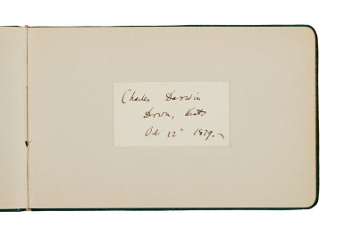View full screen - View 1 of Lot 1215. Darwin, Charles | A fine signature of Charles Darwin from Down House.