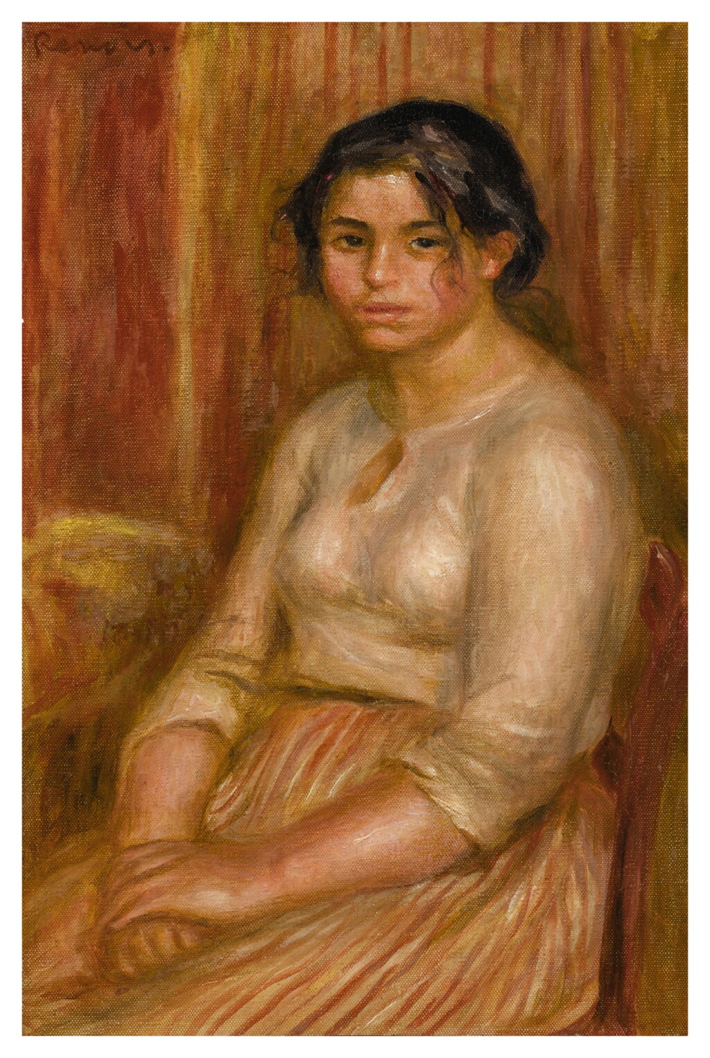 全螢幕檢視 - 查看87PIERRE-AUGUSTE RENOIR | MARIA AU REPOS (GABRIELLE ASSISE)的1