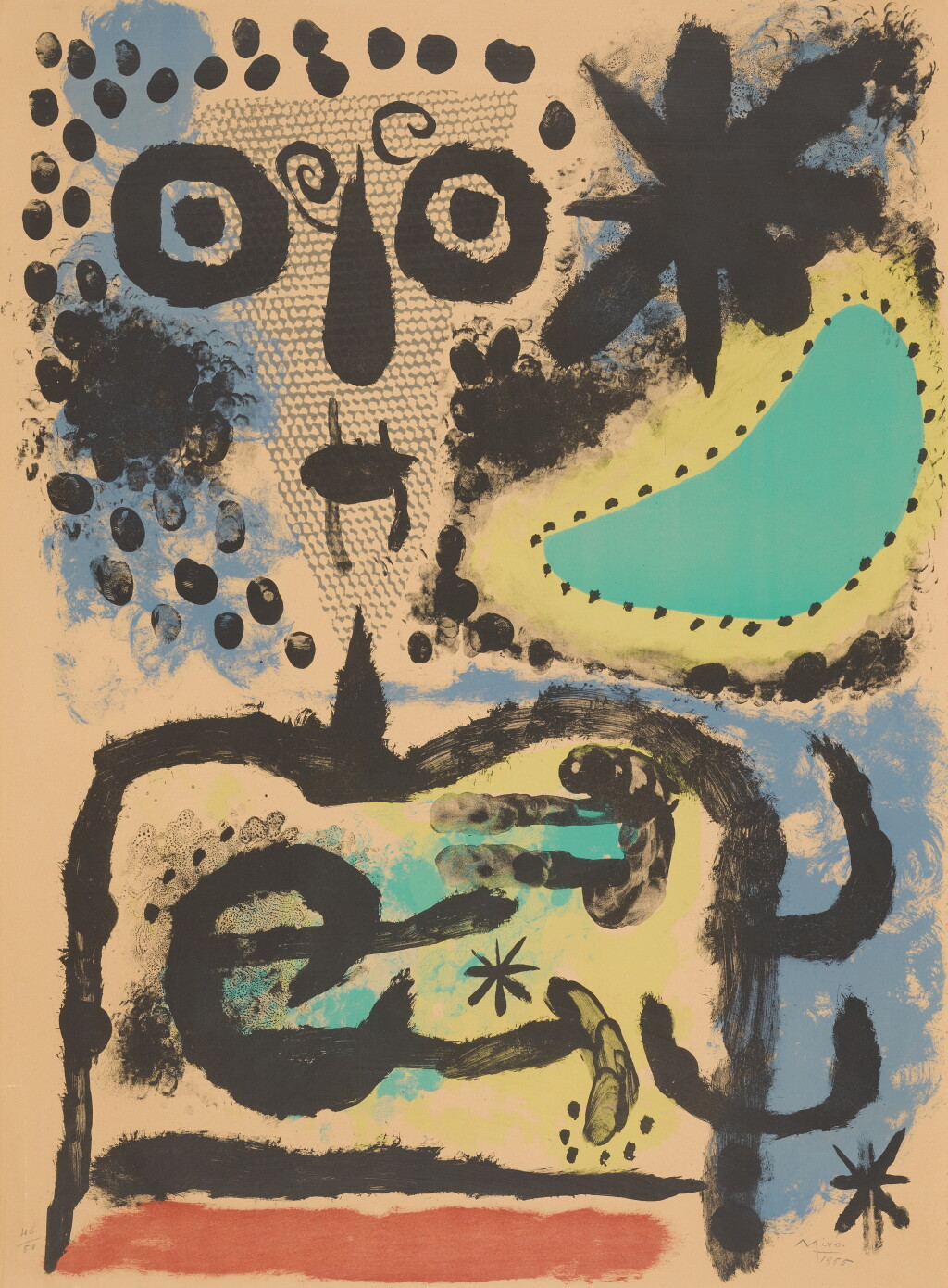 View full screen - View 1 of Lot 75. Personnage nuageux (Mourlot 219).