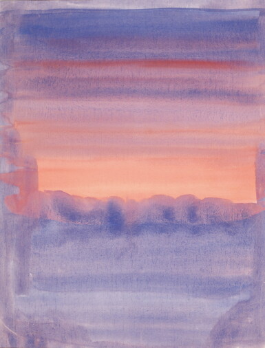 View full screen - View 1 of Lot 216. Travail préparatoire pour une gouache inachevée.