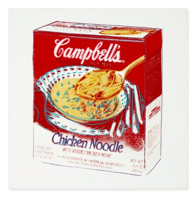 View full screen - View 1 of Lot 313. Campbell's Soup Box (Chicken Noodle).