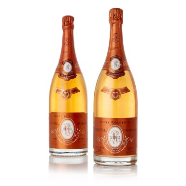 View full screen - View 1 of Lot 2628. Louis Roederer, Cristal Brut Rosé 2000 (2 MAG).