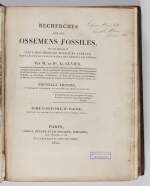 Cuvier, Recherches sur les Ossemens fossiles, 1824, G. Mantell's copy, extra- illustrated