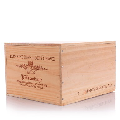 View full screen - View 1 of Lot 541. Hermitage Rouge 2019 Jean-Louis Chave (6 BT).