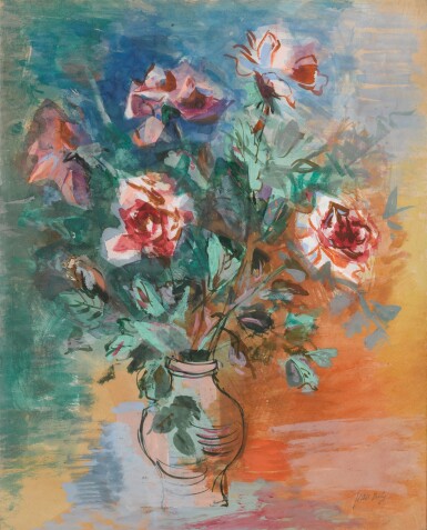 View full screen - View 1 of Lot 111. Bouquet de fleurs.