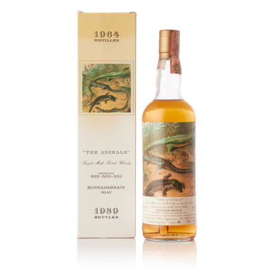 View full screen - View 1 of Lot 8101. Bunnahabhain Moon Import The Animals Casks #423,424,425 46.0 abv 1964 (1 BT75).