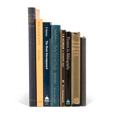 View full screen - View 1 of Lot 311. Rare books - Bibliography, History.