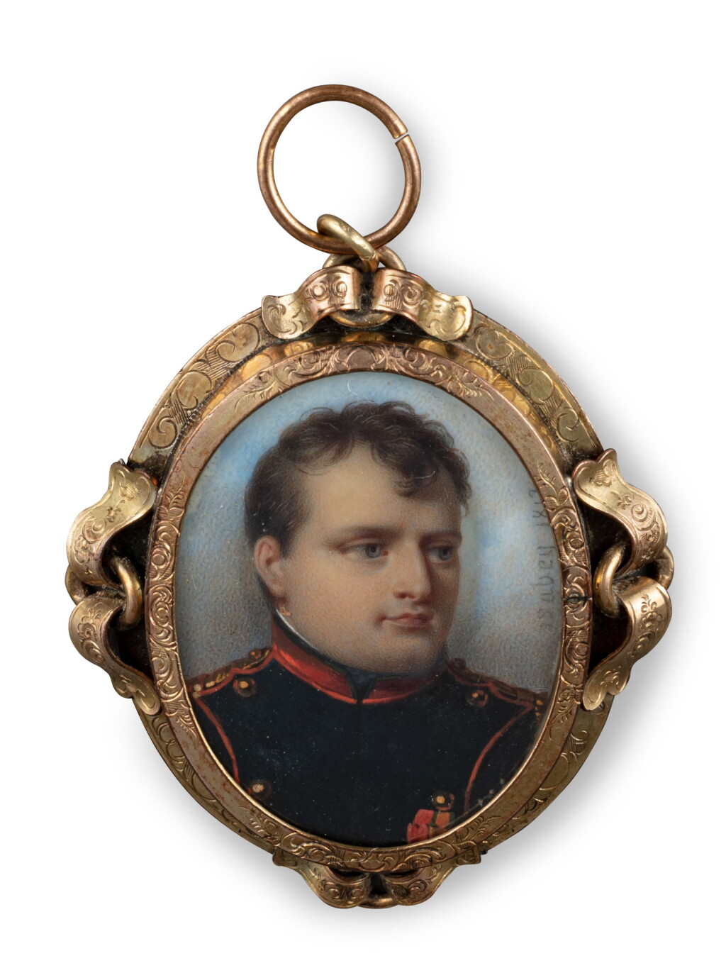 View full screen - View 1 of Lot 101. A French oval miniature on ivory representing the Emperor Napoleon I, Jean-Baptiste Isabey and workshop, Paris, dated 1813 | Miniature ovale sur ivoire représentant l'Empereur Napoléon Ier par Jean-Baptiste Isabey et son atelier, Paris, datée 1813.
