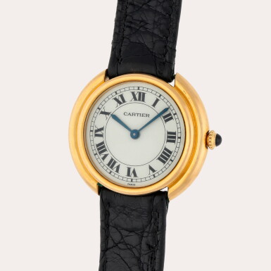 View full screen - View 1 of Lot 299. Vendôme | A yellow gold wristwatch | Circa 1980.