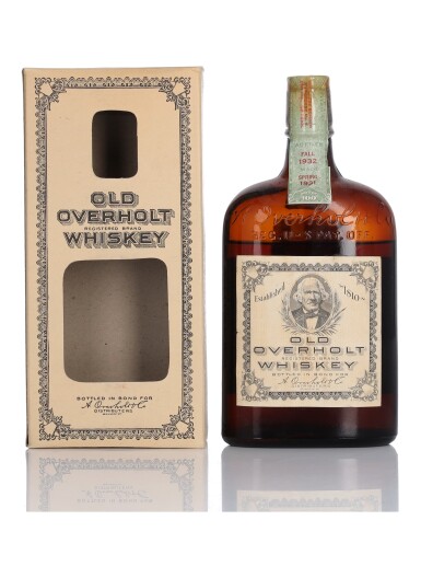 View full screen - View 1 of Lot 261. Old Overholt Pure Rye 100 Proof 1921 (1 Pint).
