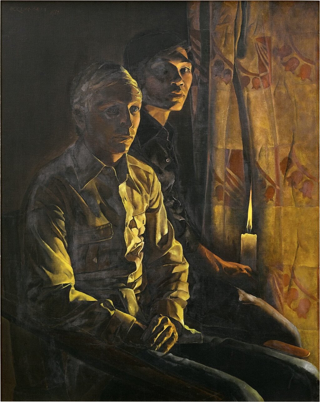 View full screen - View 1 of Lot 889. Do Quang Em | Self portrait with friend 與朋友的自畫像.