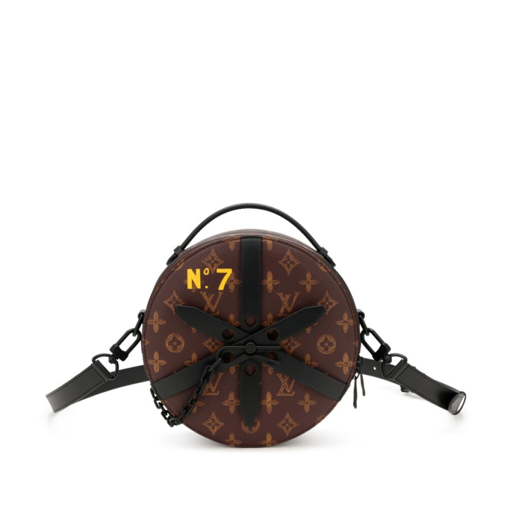 View full screen - View 1 of Lot 193. Monogram Trunk L’OEil Coated Canvas No. 7 Wheel Bag Black Hardware, 2022.