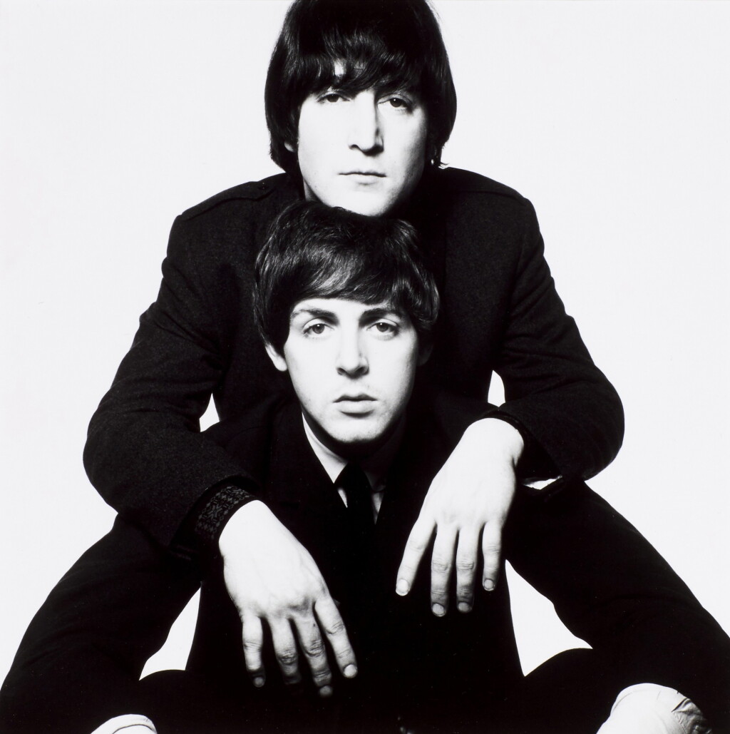 View full screen - View 1 of Lot 37. David Bailey | John Lennon and Paul McCartney, 1965.