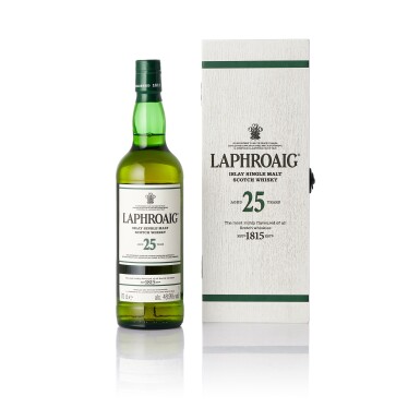 View full screen - View 1 of Lot 6580. Laphroaig 25 Year Old Cask Strength 48.9 abv NV (1 BT70).