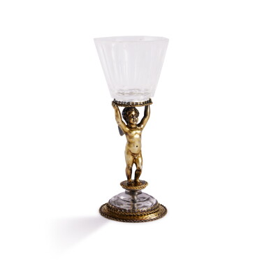 View full screen - View 1 of Lot 91. A Silver-Gilt And Rock Crystal Cup, The Rock Crystal Circa 1600, The Silver French, Early 19th Century.