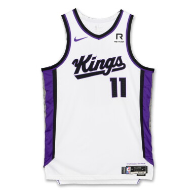View full screen - View 1 of Lot 170. Domantas Sabonis Sacramento Kings 2024-2025 Game Worn Association Edition Jersey | Triple-Double.