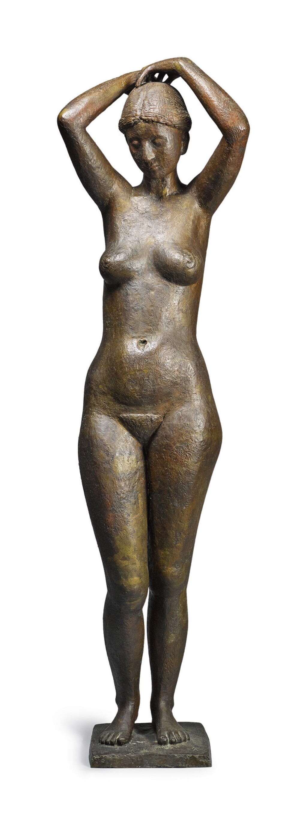 View full screen - View 1 of Lot 105. GERHARD MARCKS | VENUS SICH DIE HAARE AUFBINDEND (VENUS UNTYING HER HAIR).