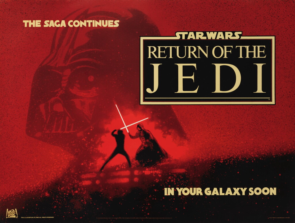 View full screen - View 1 of Lot 95. RETURN OF THE JEDI, BRITISH ADVANCE POSTER, 1983.