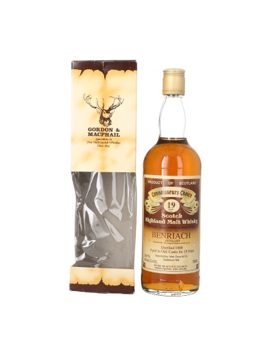 View full screen - View 1 of Lot 5326. Benriach Gordon & MacPhail Connoissuers Choice 19 Year Old 40.0 abv 1969 (1 BT75).