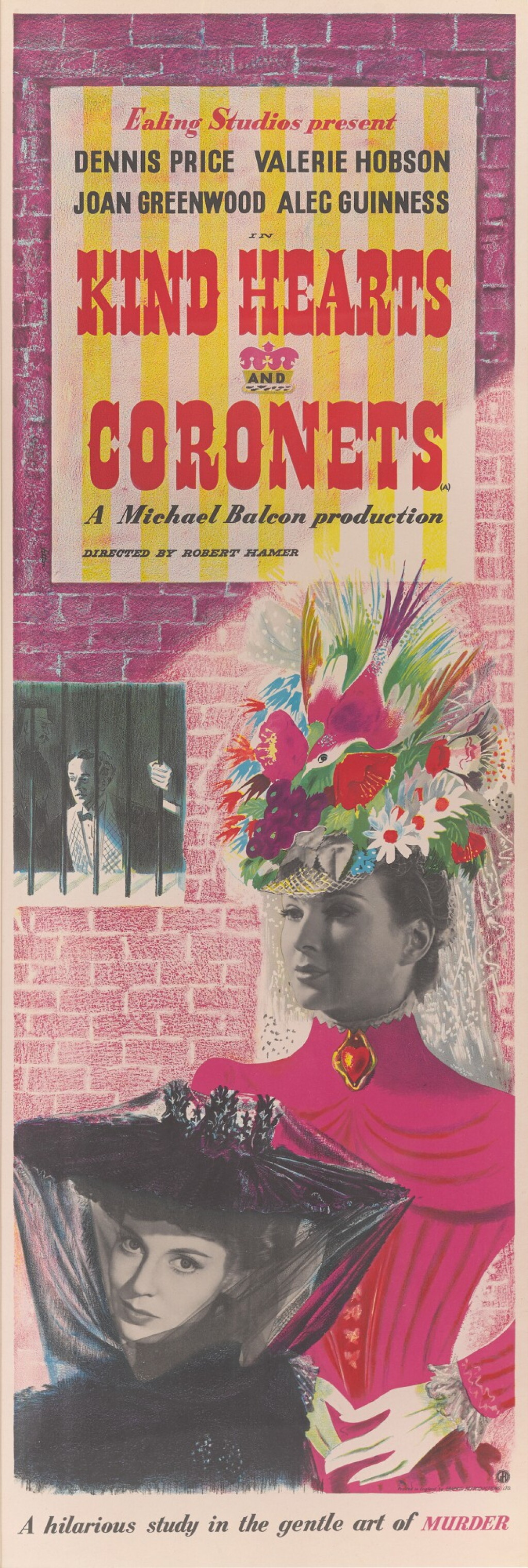 View full screen - View 1 of Lot 142. KIND HEARTS AND CORONETS (1949) POSTER, BRITISH.