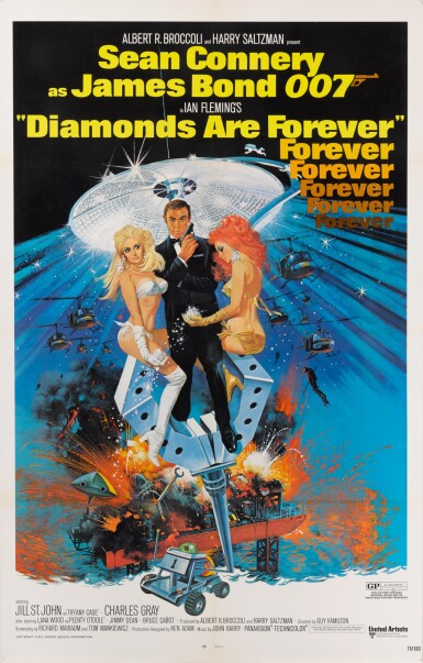 View full screen - View 1 of Lot 95. DIAMONDS ARE FOREVER (1971) POSTER, US.